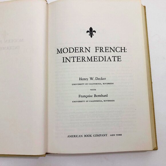 Modern French Intermediate by Decker & Bernhard HC 1963 - Picture 5 of 10